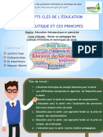 Concepts Clés de L'Éducation Thérapeutique Et Ces Principes: Elaboré Par Encadré Par