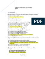 MCQ Soil Mechanics Questions (Soil Shear Strength)