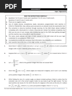 Assignment Trigonometry Question