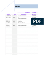 Planilla de Excel para Control de Ingresos y Egresos