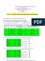 15% VAT Will Be Added With Usage and Rental Charges.: Rates For BTTB's Data and Internet Services