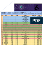 FINAL SCHEDULE - XII 45 Days With Mock