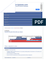 A Clause - Grammar Quizzes