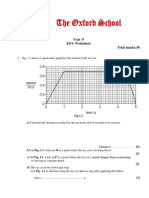 Year 9 EOY Physics Worksheet