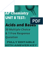 APChemistryUnit8TestAcidsandBases 1