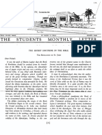 The Students Monthly Letter April 1938