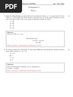 Week 1 - Assignment