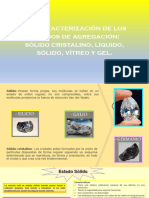 1.4 Caracterización de Estados de Agregación