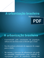 A Urbanização Da Sociedade Brasileira Atual