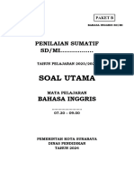 Soal PSSP Bahasa Inggris Tahun Pelajaran 2024 Paket B Final - Edit