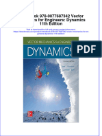 (Download PDF) Etextbook 978 0077687342 Vector Mechanics For Engineers Dynamics 11Th Edition Full Chapter PDF