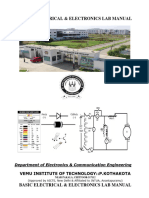 Basic Electrical & Electronics Lab Manual: Vemu Institute of Technology::P.Kothakota