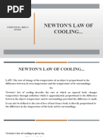 Newton's Law of Cooling