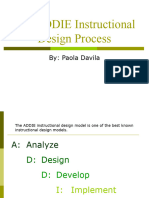 The ADDIE Instructional Design Process