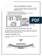 Lab 11 - Shear Behavior of R.C Beam