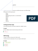 PHP Data Types