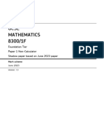 8300 Maths 1F Shadow Mark Scheme June 23 v1.0