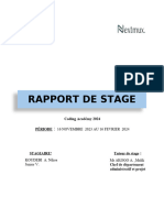 Rapport de Stage Alfredito KOUDEBI