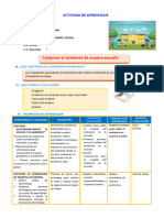 D1 A2 SESION PS. Cuidamos El Ambiente de Nuestra Escuela