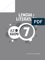 AZenEquipo Lengua - 7 Egb Guia - Docente