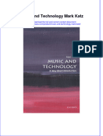 (Download PDF) Music and Technology Mark Katz Full Chapter PDF