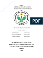 Group 2 Linear Transformation Matrices (Mesp 2022)