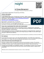 Journal of Organizational Change Management: Article Information