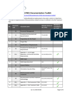 List of Documents ISO 27001 2022 Documentation Toolkit en