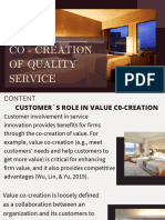 Co - Creation of Quality Service