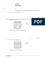 Topical Past Paper Questions Mensuration 2016-2017