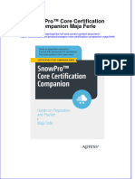 (Download PDF) Snowpro Core Certification Companion Maja Ferle Full Chapter PDF