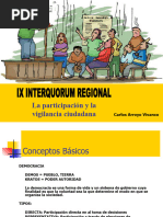 Participacion y Vigilancia Ciudadana (IX Interquorum Regional) - Carlos Arroyo Vivanco