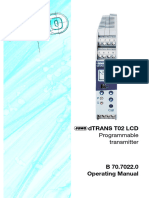 Jumo Dtrans t02 LCD Operating Manual