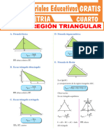 Área de Región Triangular para Cuarto Grado de Secundaria