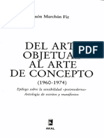 Marchanfiz S. Del Arte Objetual Al Arte de Concepto. P. 163-168. 1986