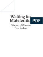 Orlin Sabev - Waiting For Müteferrika Glimpses On Ottoman Print Culture-Academic Studies Press (2018)