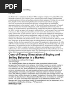 Theories of Buying and Selling