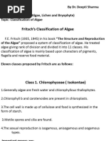 Classification of Algae