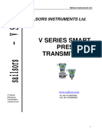 V Series Smart Pressure Transmitters: Sailsors Instruments LTD