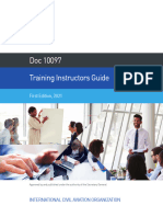 Training Instructors Guide Doc 10097: First Edition, 2021