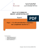 Droit Administratif (Exposé) .