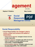 Management: Social Responsibility and Managerial Ethics