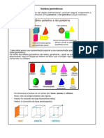 Sólidos Geometricos - Conteúdo e Atividades