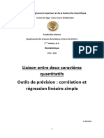 Liaison Entre Deux Caractères Quantitatifs