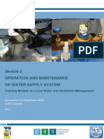 Module - 2 Operation - Maintenance of Water Supply System