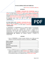 CONTRATO DE COMPRA VENTA DE VEHÍCULO (Plantilla)