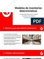 Unidad 4 Modelos de Inventarios Determinísticos