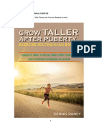 Grow Taller After Puberty With Exercises by Denis Raney