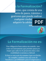 Qué Es La Formalización