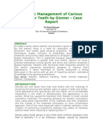 Esthetic Restorative Treatment For Carious Anterior Teeth by Giomer